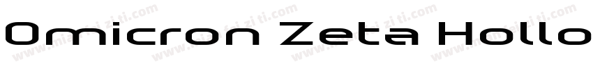 Omicron Zeta Hollow字体转换